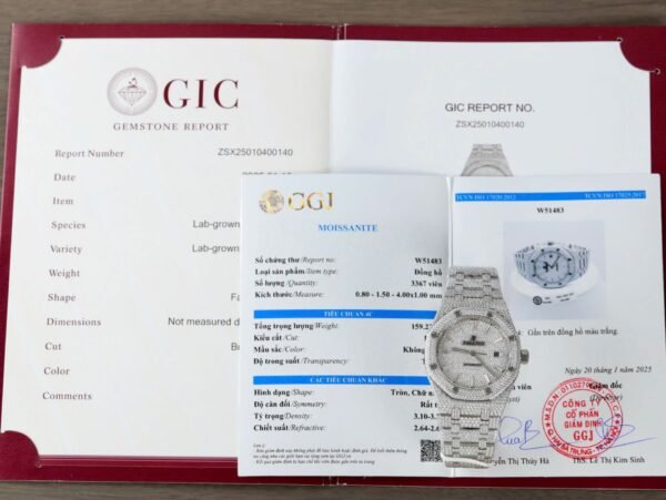 Audemars Piguet 15400 Best Copies Watch Diamonds Moissanite Hong Kong Custom 41mm