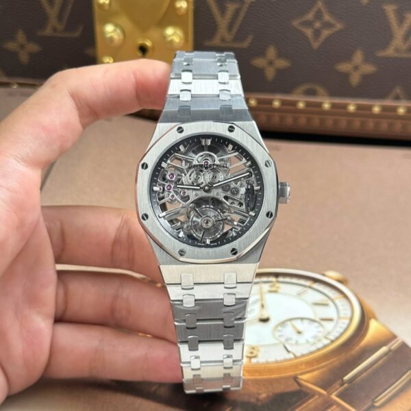 Audemars Piguet Knock Off Watches Royal Oak Tourbillon 26735 Skeleton Dial Metal Wire 41mm