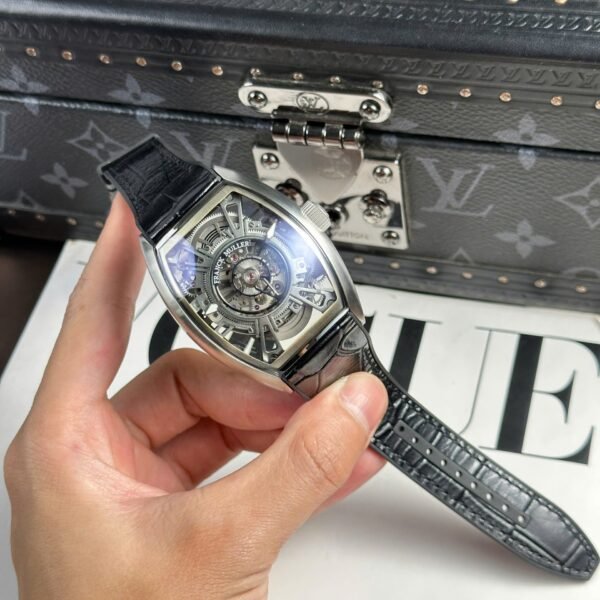 Franck Muller Best Copies Watch Curvex CX Grand Central Tourbillon Skeleton 42x56mm