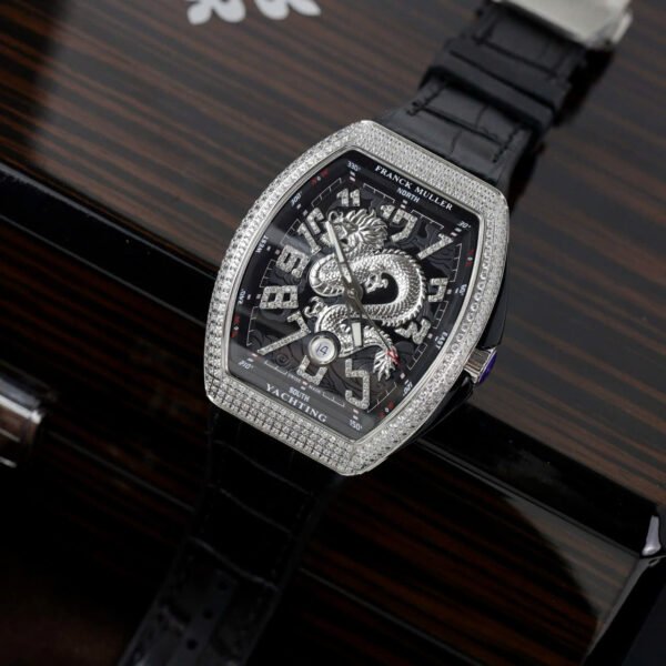 Franck Muller V45 Replica Watch Dragon Dial Black ABF Factory 45mm