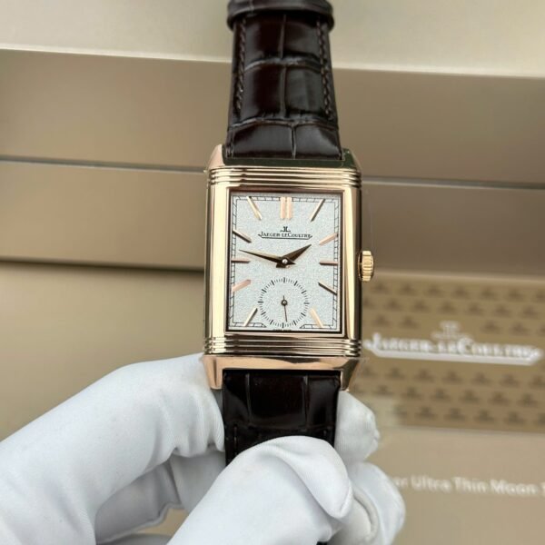 Jaeger LeCoultre Copies Watch Master Reverso Tribute Small Seconds 2 Dial White And Gray 28.3x47mm