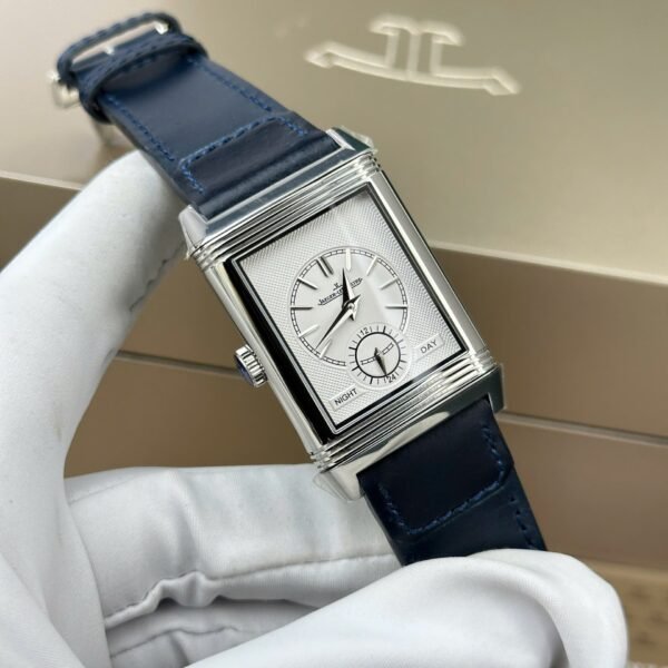 Jaeger LeCoultre Replica Watches Master Reverso Tribute Small Seconds 2 Dial White And Blue 28.3x47mm