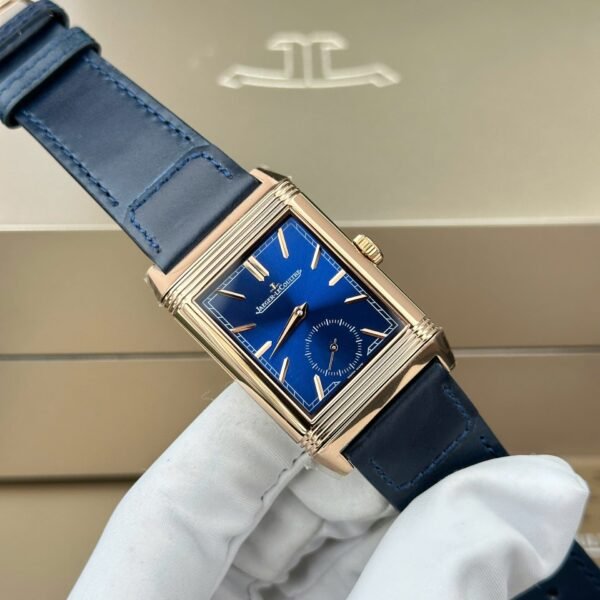 Jaeger LeCoultre Replica Watch Master Reverso Tribute Small Seconds 2 Dial Blue And White 28.3x47mm