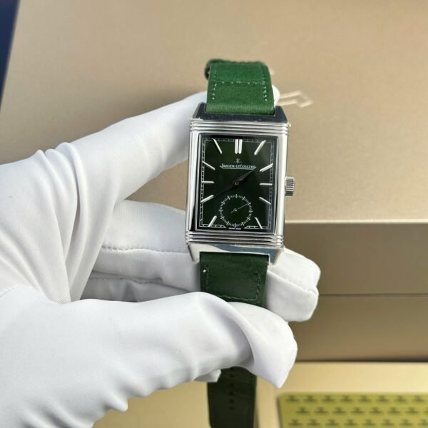 Jaeger LeCoultre Best Replica Watch Green Dial Leather Strap MG Factory 27.4×45.6mm