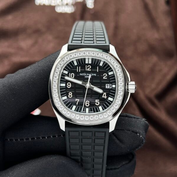 Patek Philippe Clone Watch Aquanaut 5067 Black Dial Rubber Strap PPF Factory 35.6mm