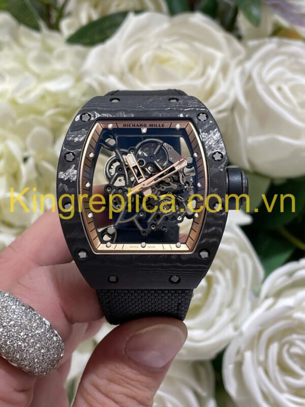 Richard Mille Imitation Watches RM055 Bubba Watson Carbon Exclusive Custom Vaucher Movement 42.7×49.9mm