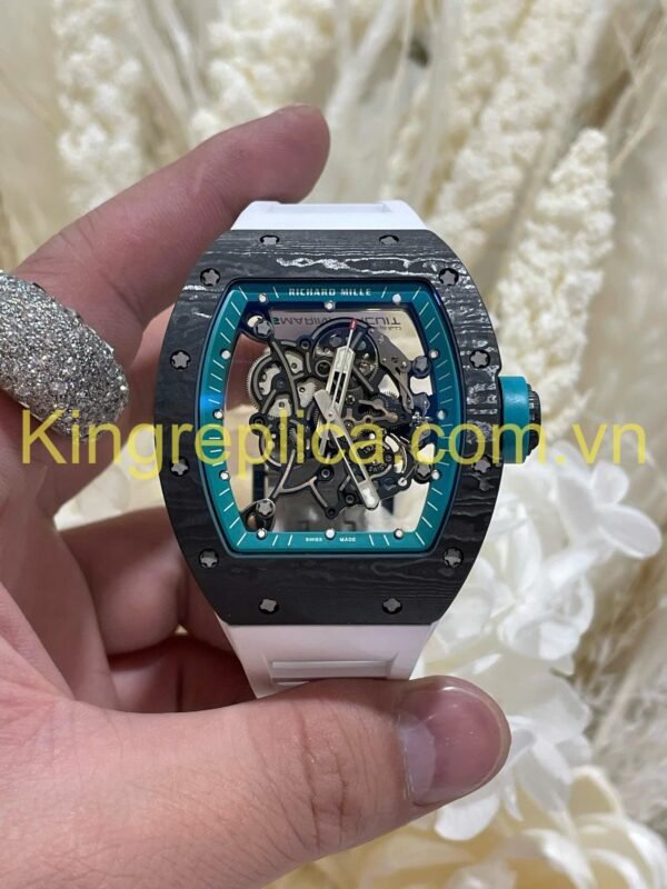 Richard Mille RM055 Bubba Watson Carbon Luxury Replica Watches Exclusive Custom Vaucher Movement 42.7×49.9mm