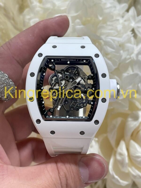 Richard Mille RM055 Bubba Watson Replica Watches Exclusive Custom Black Ceramic Vaucher Movement 42.7×49.9mm