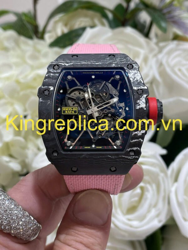 Richard Mille RM35-01 Rafael Nadal Carbon NTPT & Vaucher Movement Exclusive Customization Watches 44.5×49.94mm
