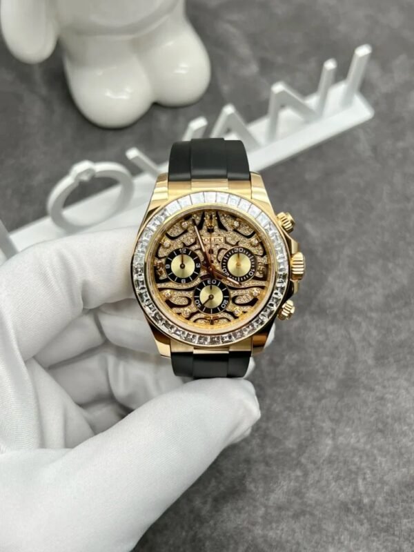 Rolex Solid Gold Watch and Diamonds Daytona 116588TBR Eye Of Tiger 40mm