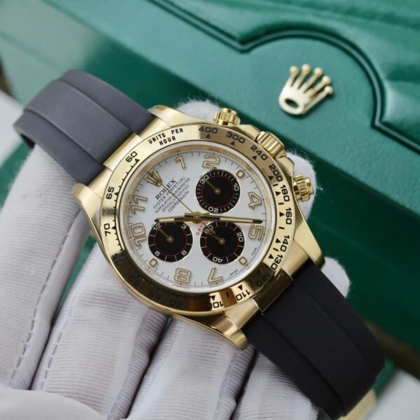 Rolex Daytona 116519 White Dial Replica Watches 18K Gold Wrapped Clean Factory 40mm